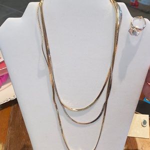 Halogen Necklace & Ring Bundle- NWOT